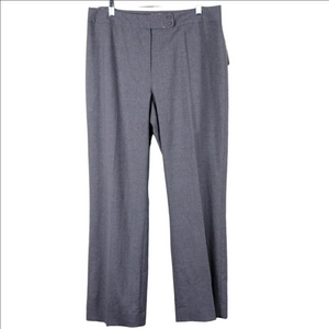 Pendleton Savvy Stretch Wool Grey Flat Front High Rise Straight Leg Trouser Pant